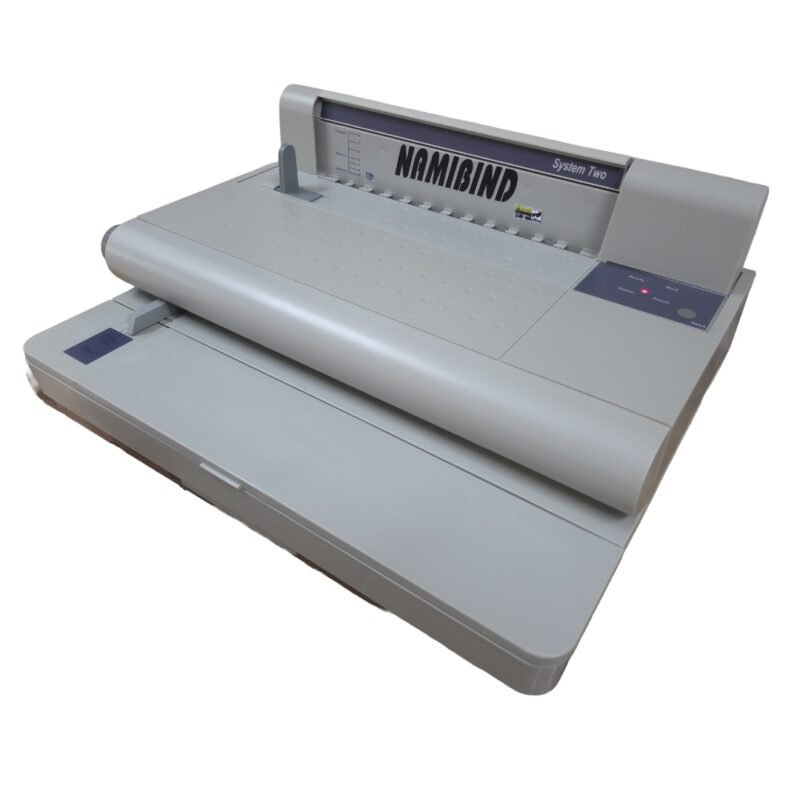 Namibind System 2 Electric Velo Binding Machine, 25-Sheet Punch Capacity, 500-Sheet Binding, Open Throat Design | Adjustable Back Space