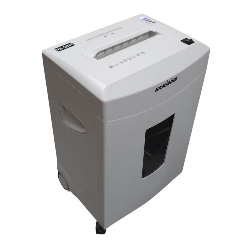 Namibind NB2040 Micro Cut Paper Shredder | 15-Sheet Capacity | 2×10mm Shred Size | 34L Waste Bin | Low Noise Heavy Duty Office Shredding Machine