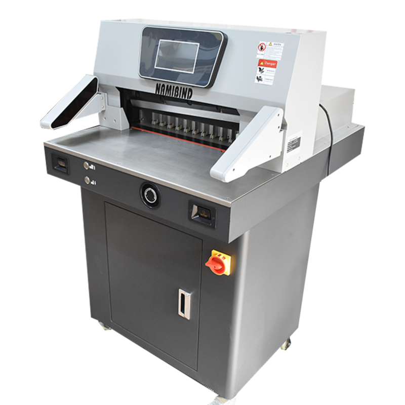 Namibind ZX500S Electric Paper Cutting Machine,19.6 inch, 500mm Max Cutting Width, 80mm Max Cutting Height, Automatic Clamp and Push