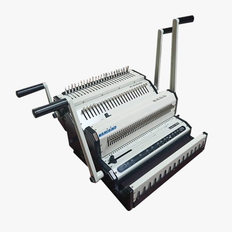 Namibind CW-2500A Comb & Wiro Binding Machine, 20-Sheet Punch Capacity, 500-Page Comb Binding, 140-Page Wiro Binding, 240/24 Holes