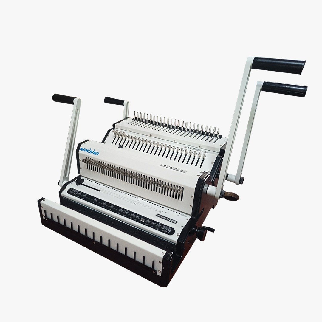 Namibind CW-2500A Comb & Wiro Binding Machine, 20-Sheet Punch Capacity, 500-Page Comb Binding, 140-Page Wiro Binding, 240/24 Holes - Image 6