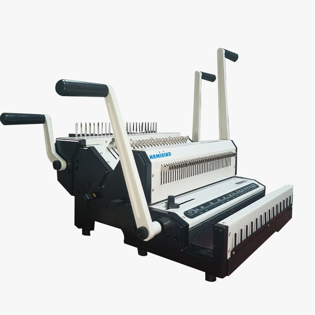 Namibind CW-2500A Comb & Wiro Binding Machine, 20-Sheet Punch Capacity, 500-Page Comb Binding, 140-Page Wiro Binding, 240/24 Holes - Image 5