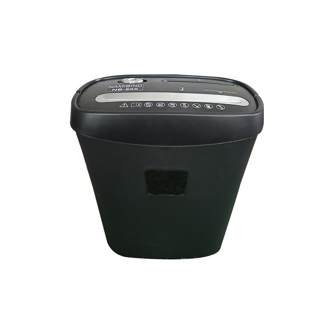 Namibind NB-5XX Cross-Cut Paper Shredder, 8-Sheet Capacity, 4x40mm Shred Size, 15L Bin, 220mm Throat, Shreds Paper, CD, Credit Cards, Thermal Shutdown - Image 2