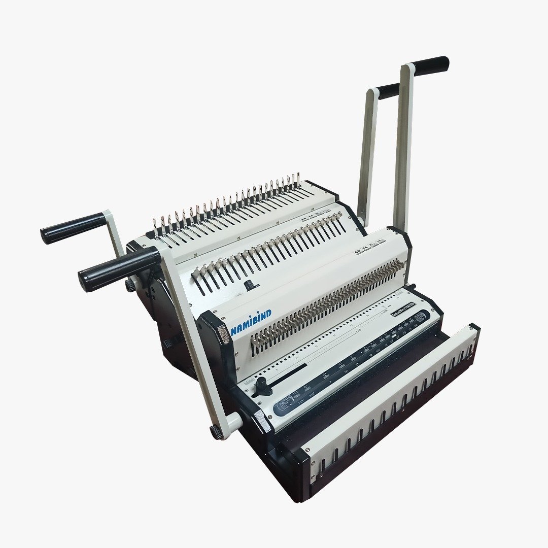 Namibind CW-2500A Comb & Wiro Binding Machine, 20-Sheet Punch Capacity, 500-Page Comb Binding, 140-Page Wiro Binding, 240/24 Holes - Image 7