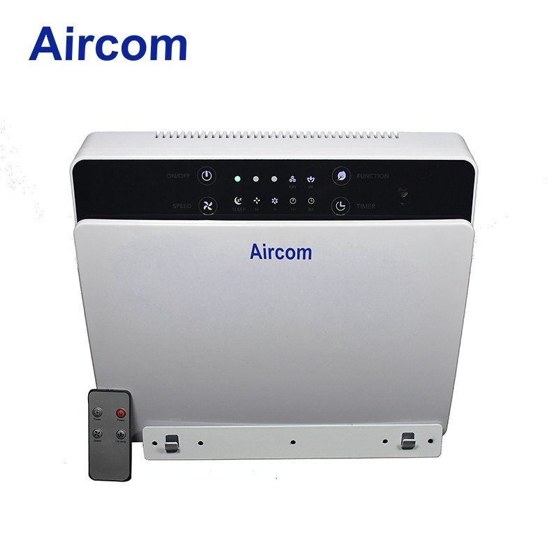 Desktop Air Purifier with True HEPA Filter, Smoke, Dust, Pollen, with Night Light and Negative Ion