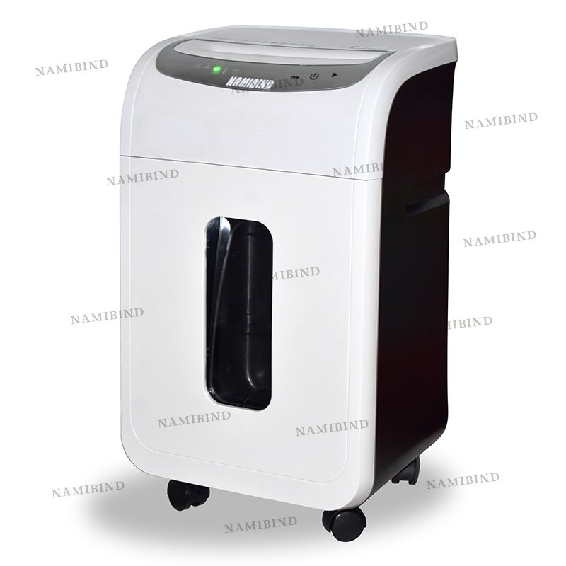 Namibind NB-26CD Cross-Cut Shredder, 25 Sheets, 4 x 38 mm Cut, CD & Credit Card Shredding, 18L Bin