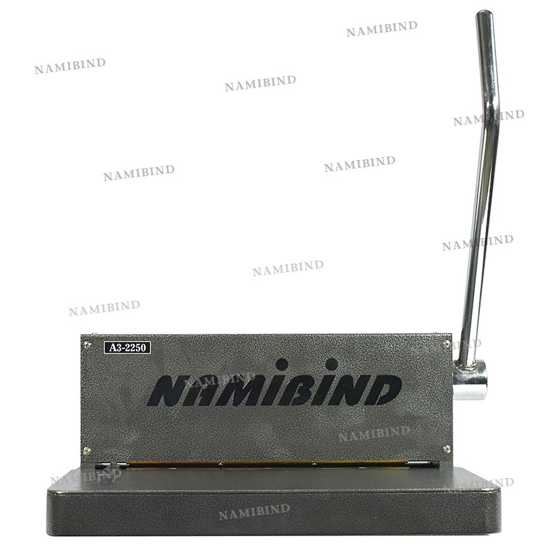Namibind A2250 Manual Binding Machine, 19-Inch A3+ Size, 60 Hole, 4mm Punch, 500 Page Binding Capacity, Heavy Steel Punch