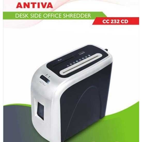 Antiva CC 232 CD Cross-Cut Shredder | 12-Sheet Capacity | Shreds Paper, CDs & Credit Cards | 5x38mm Shred Size | 18L Waste Bin | 225mm Feed Width