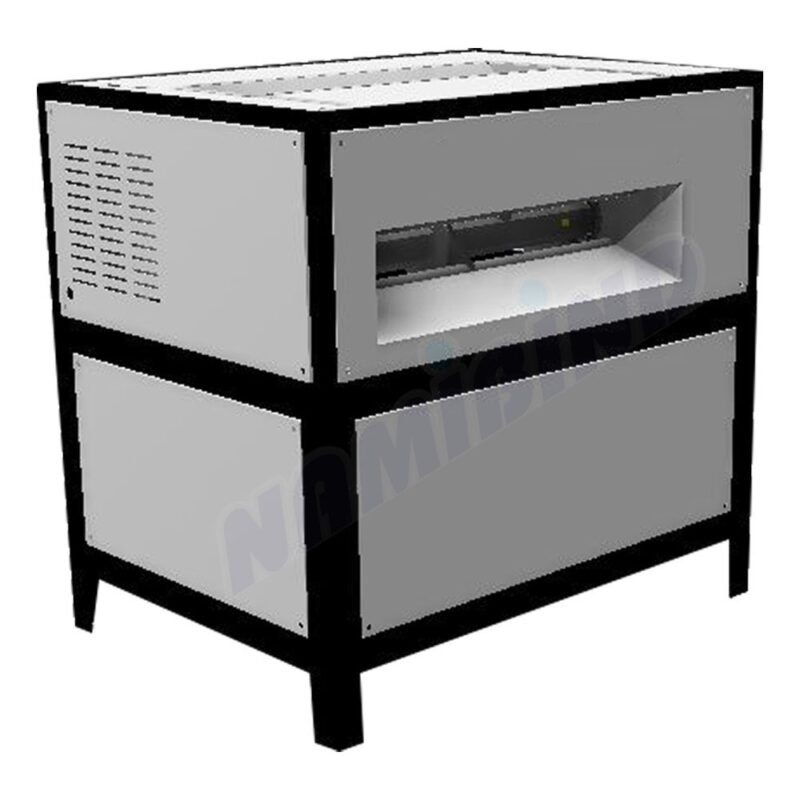 Namibind SC-3410 Dual-Shaft Strip-Cut Shredder | 45-Sheet & 3-Ply Box Shredding | 8mm Shred Size | 410mm Feed Width | 120 kg/hr Capacity | EN8 Steel Cutters | Heavy-Duty MS Body