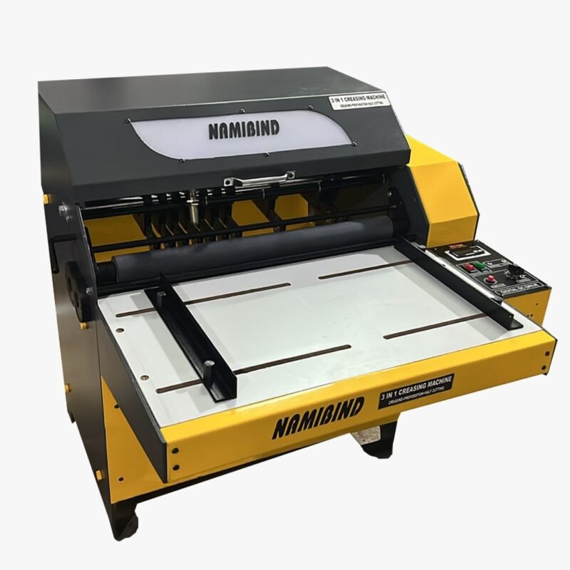 Namibind 3 in 1 Manual Creasing, Perforation, and Half-Cutting Machine 610 mm Size, 24x30 Max Sheet Size, 2000-2500 Pcs/Hour