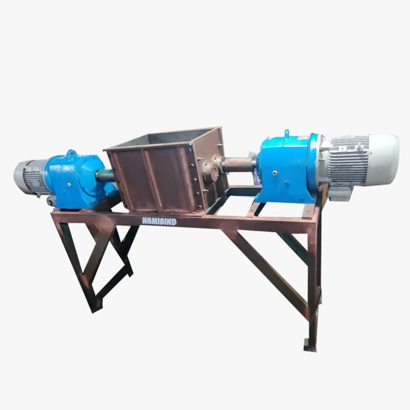 Namibind MWS 1500 Dual-Shaft Mix Waste Shredder | 24x16" Chamber | 15HP Motor | 800 Kg/hr Capacity | Shreds Paper, PET Bottles, Drums, Wood & More | EN31 Blades | Continuous Operation