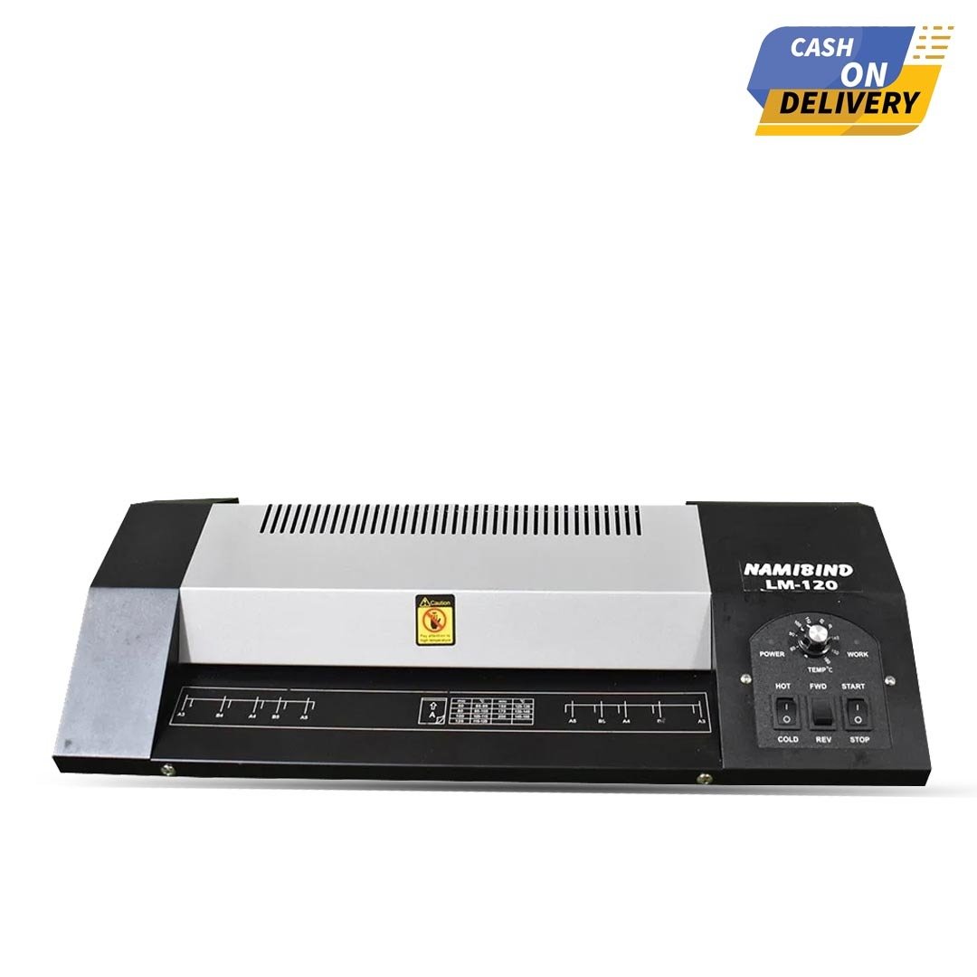 Namibind LM-120 A4 Hot & Cold Laminator with 250 Micron Thickness and 80 cm/min Speed