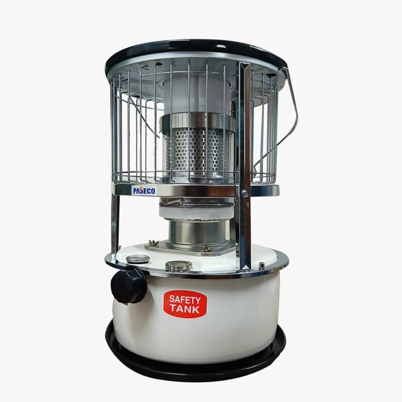 Paseco PS-3300 Manual Ignition Stainless Steel Burner with 11,000 BTU/hr Heating Output, 7.2L Tank Capacity, and Approx. 21-22 Hours Burning Time