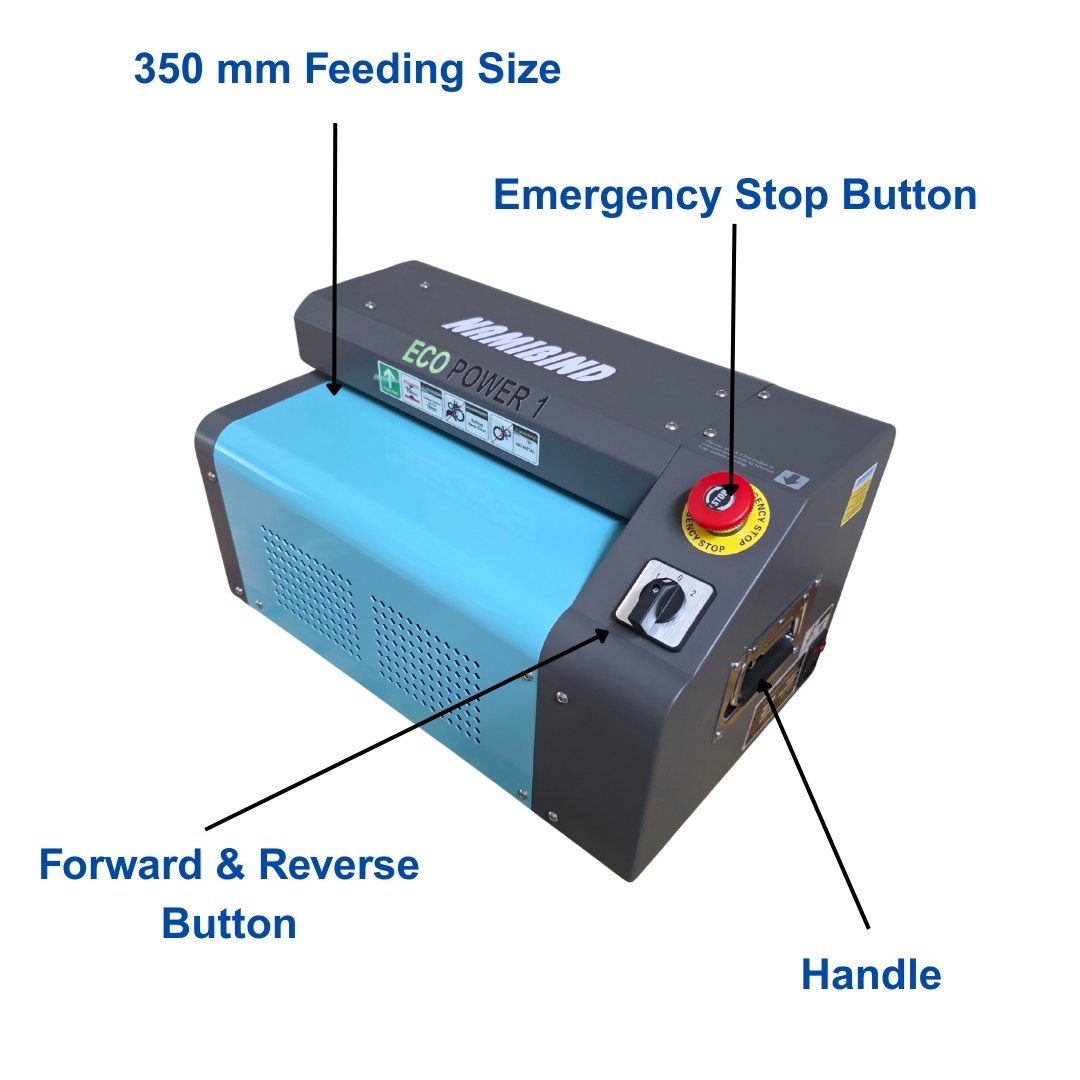 Namibind Ecopower-1 Cardboard Perforator | 350mm Cutting Width | Heavy Duty Eco-Friendly Packaging Machine | 3–5 Layer Perforator for E-commerce & Packaging Needs - Image 5