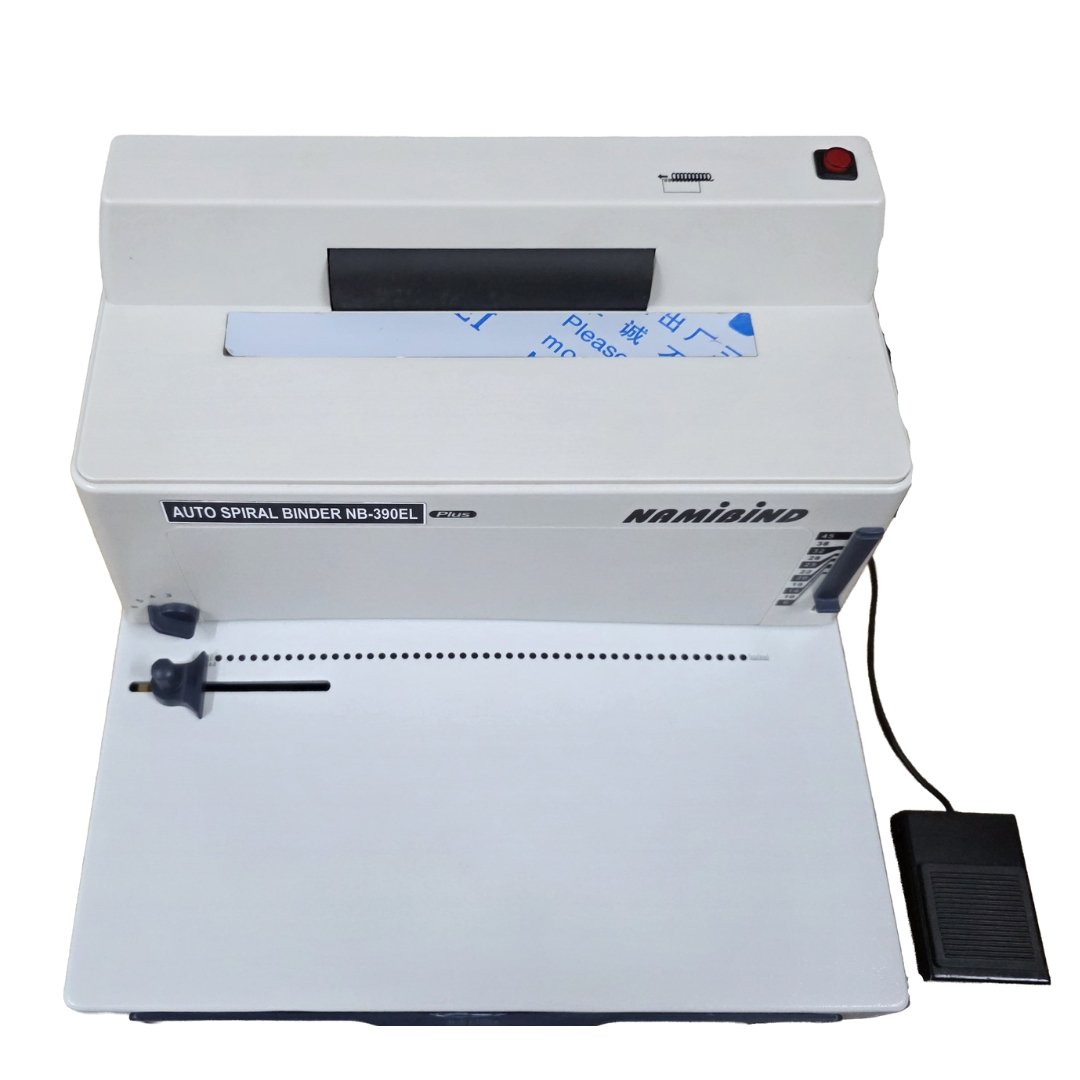 Namibind NB 390EL Plus Electric Binding Machine, A4 Size, 20-22 Sheet Punch (70gsm), 400-500 Sheet Binding Capacity with Coil Inserter - Image 2
