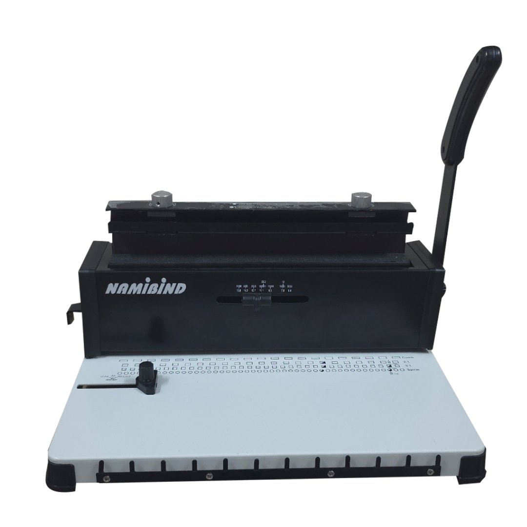 Namibind 2-in-1 Manual A4 Book Binding Machine | 2-in-1 Die Punching & Binding Wiro 3:1 & Spiral Binding | Heavy Duty Binding Machine for Office, School, Publishers & Binders - Image 5