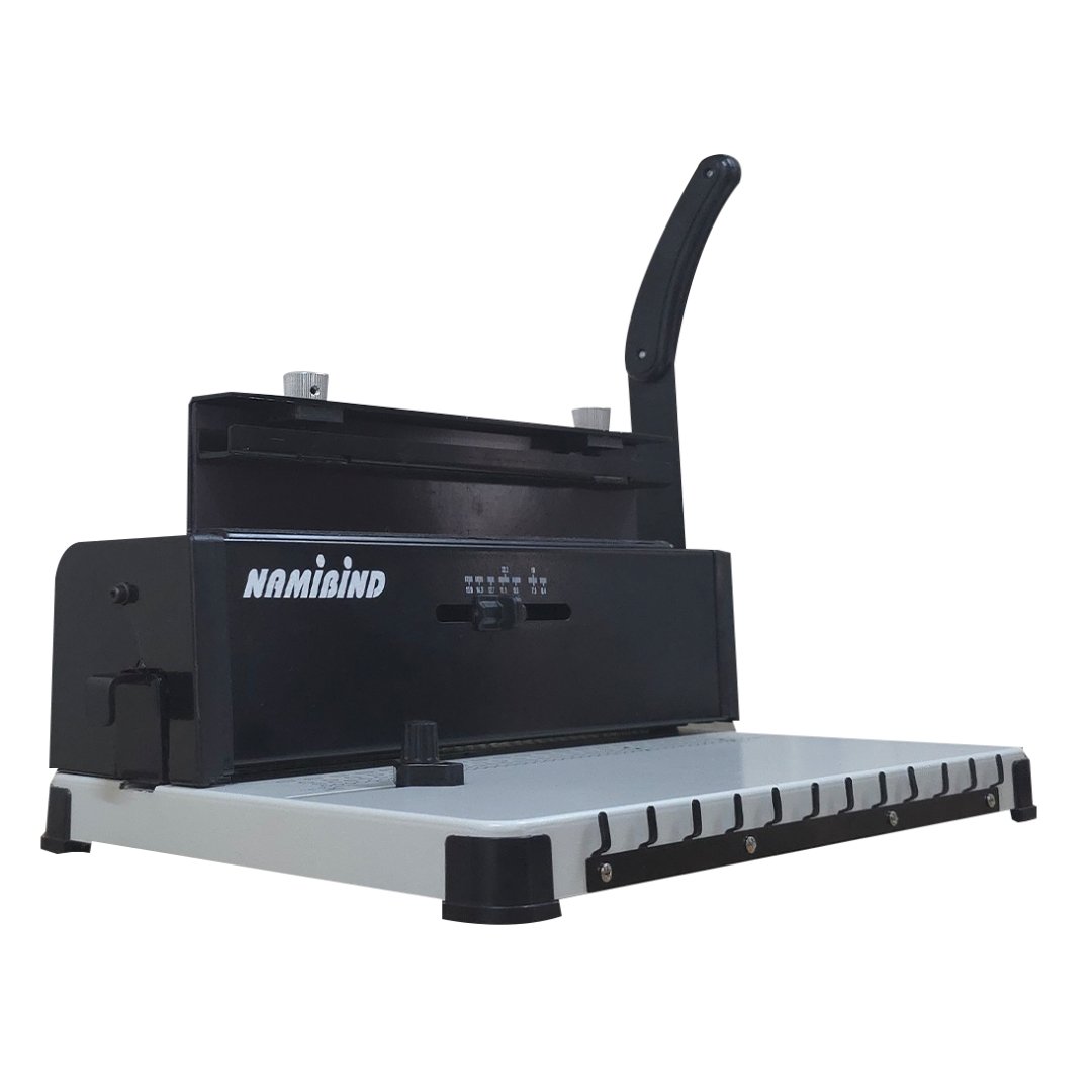 Namibind 2-in-1 Manual A4 Book Binding Machine | 2-in-1 Die Punching & Binding Wiro 3:1 & Spiral Binding | Heavy Duty Binding Machine for Office, School, Publishers & Binders - Image 4