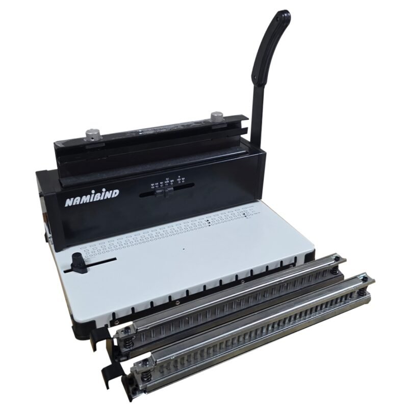 Namibind 2-in-1 Manual A4 Book Binding Machine | 2-in-1 Die Punching & Binding Wiro 3:1 & Spiral Binding | Heavy Duty Binding Machine for Office, School, Publishers & Binders